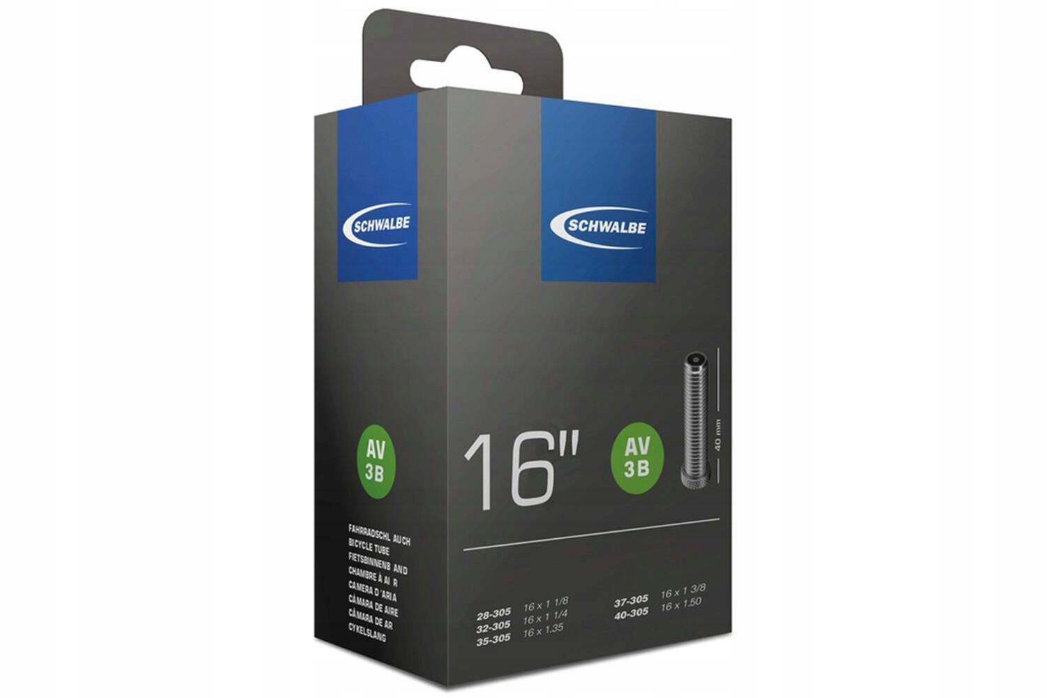 DĘTKA SCHWALBE AV3B 16" AUTO - ORYGINALNA DĘTKA DO WOOM 3