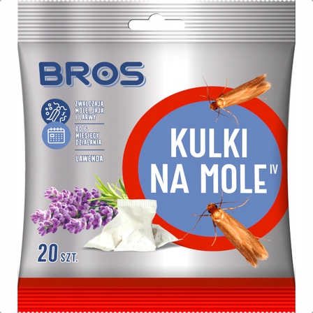 

Bros Kulki na mole 20 szt Lawenda