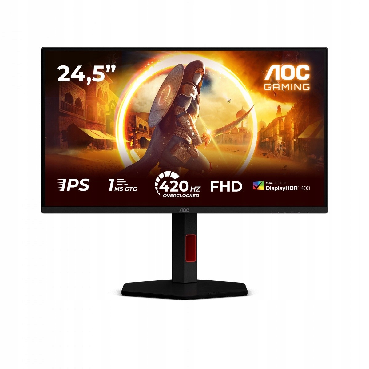 Aoc Monitor 25G4KUR 24.5 palců Ips 420 Hz HDMIx2 Dp Pivot
