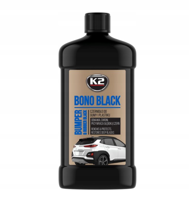 

K2 Bono Black 500ML Czernidło Do Gumy I Plastiku