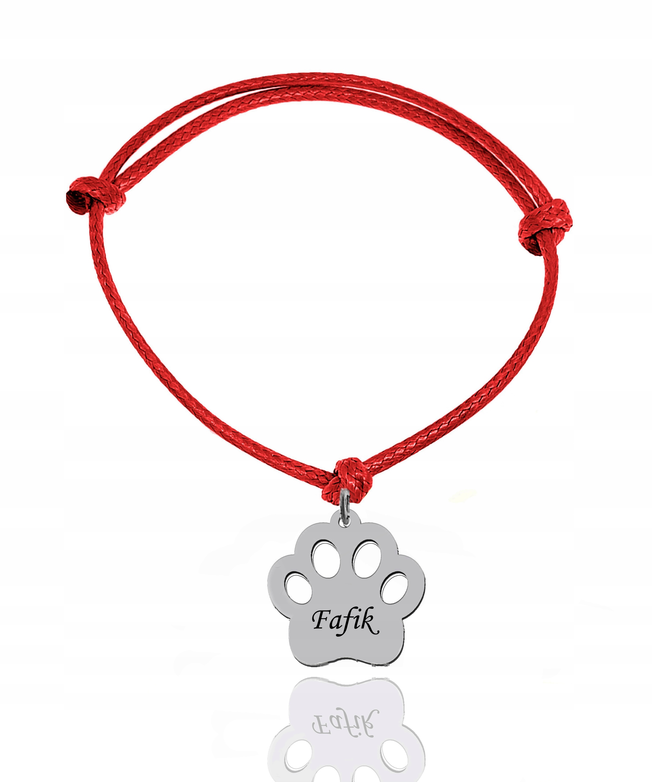 

Bransoletka Psia Łapka Łapa Kot Z Grawerem Rod