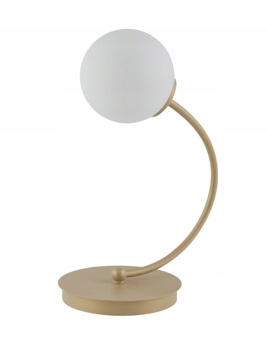 Sigma Lighting Velvet stolní lampa zlatá béžová bílá koule sklo 1xG9 12W