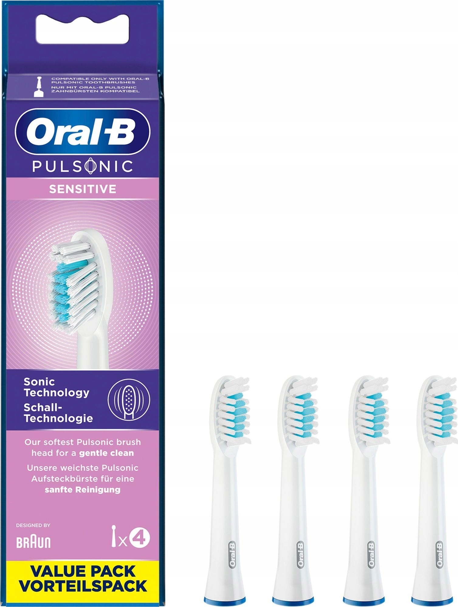 Końcówki do szczoteczki elektrycznej Oral-B SR32S Pulsonic Sensitive 4-pak