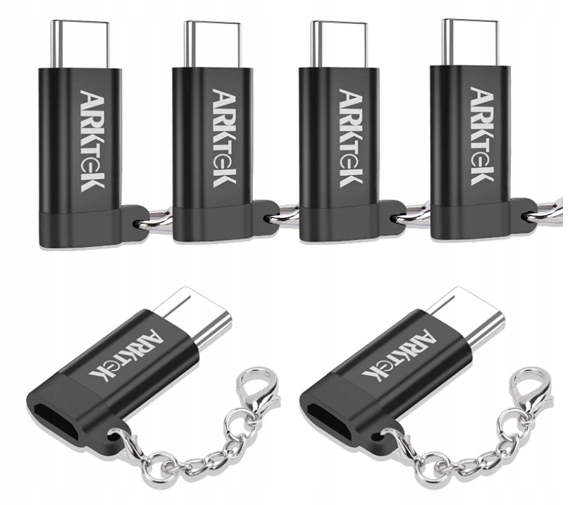 Adapter Arktek Usb-c Na Usb Micro 1 Sztuka czarny