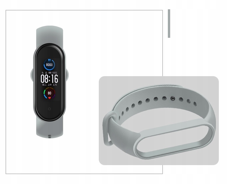 

Opaska Zamienna do Xiaomi Band 5 Band 6 Szary
