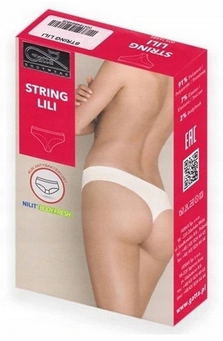 4 X GATTA BEZSZWOWE LILI DAMSKIE STRINGI BIAŁE S Rozmiar S