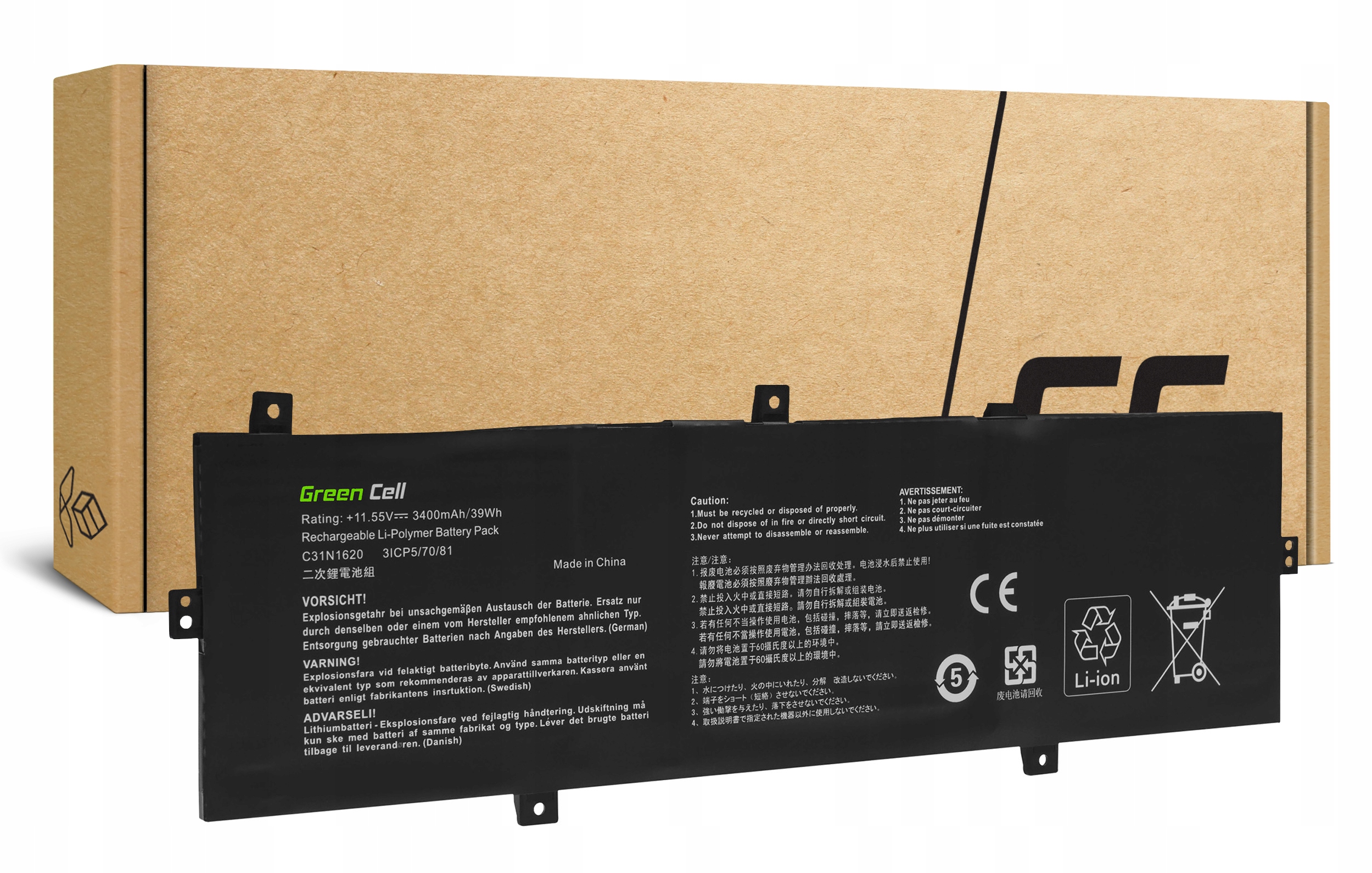 

Bateria C31N1620 do Asus ZenBook UX430U UX430UA