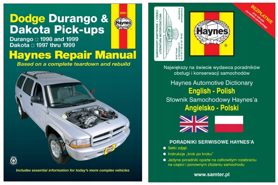 Dodge Durango & Dakota Pick-up (1997-1999) instrukcja napraw +GRATIS 24h
