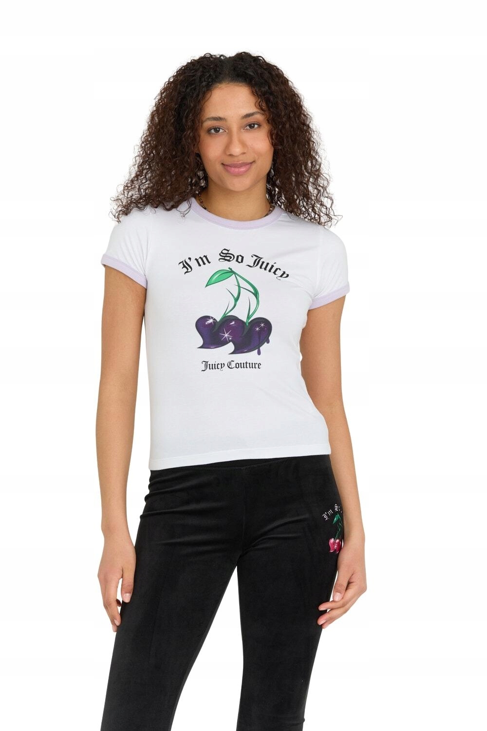 Juicy Couture Bílé dámské tričko s třešničkami S