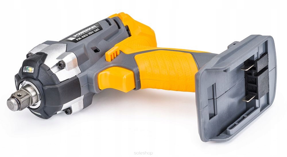 UDAROWY KLUCZ AKUMULATOROWY DO KÓŁ D 20V 2Ah 350Nm + NASADKI Zasilanie akumulatorowe