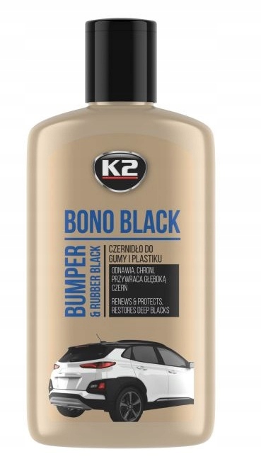 

K2 Bono Black Czernidło do gumy plastików 250ml