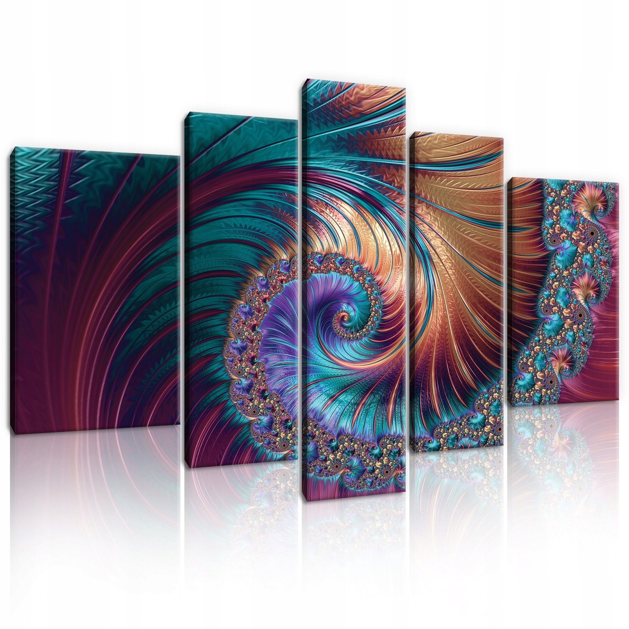 Obraz 170x100 Fraktal špirála kaleidoskop digitálne abstrakcie umenie vzor