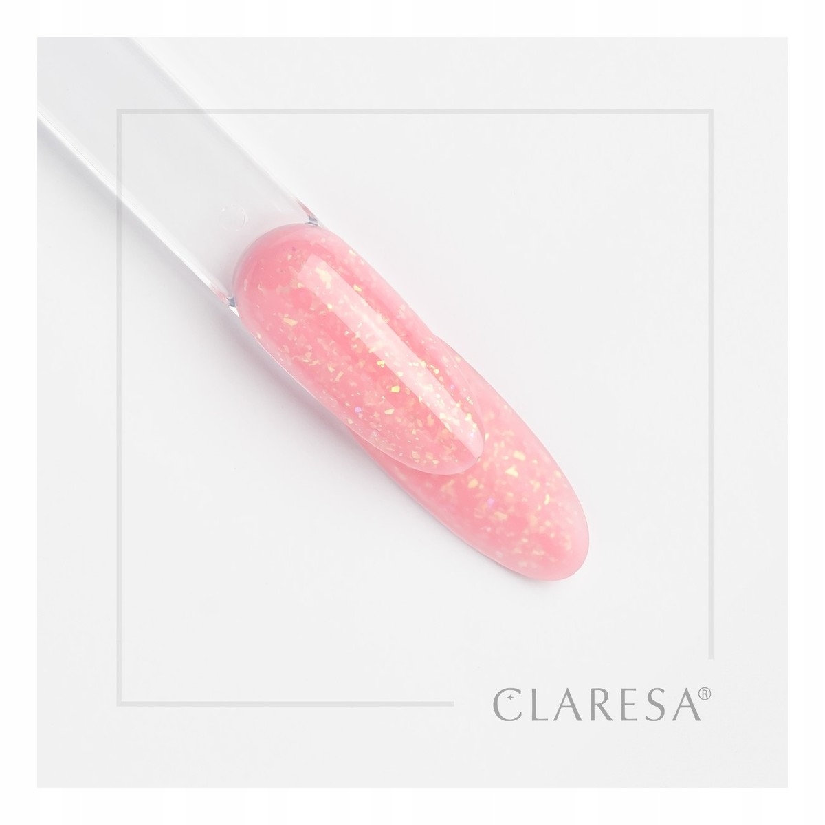 Claresa Stavební gel na nehty soft&easy builder Glimmer Pink 90 g