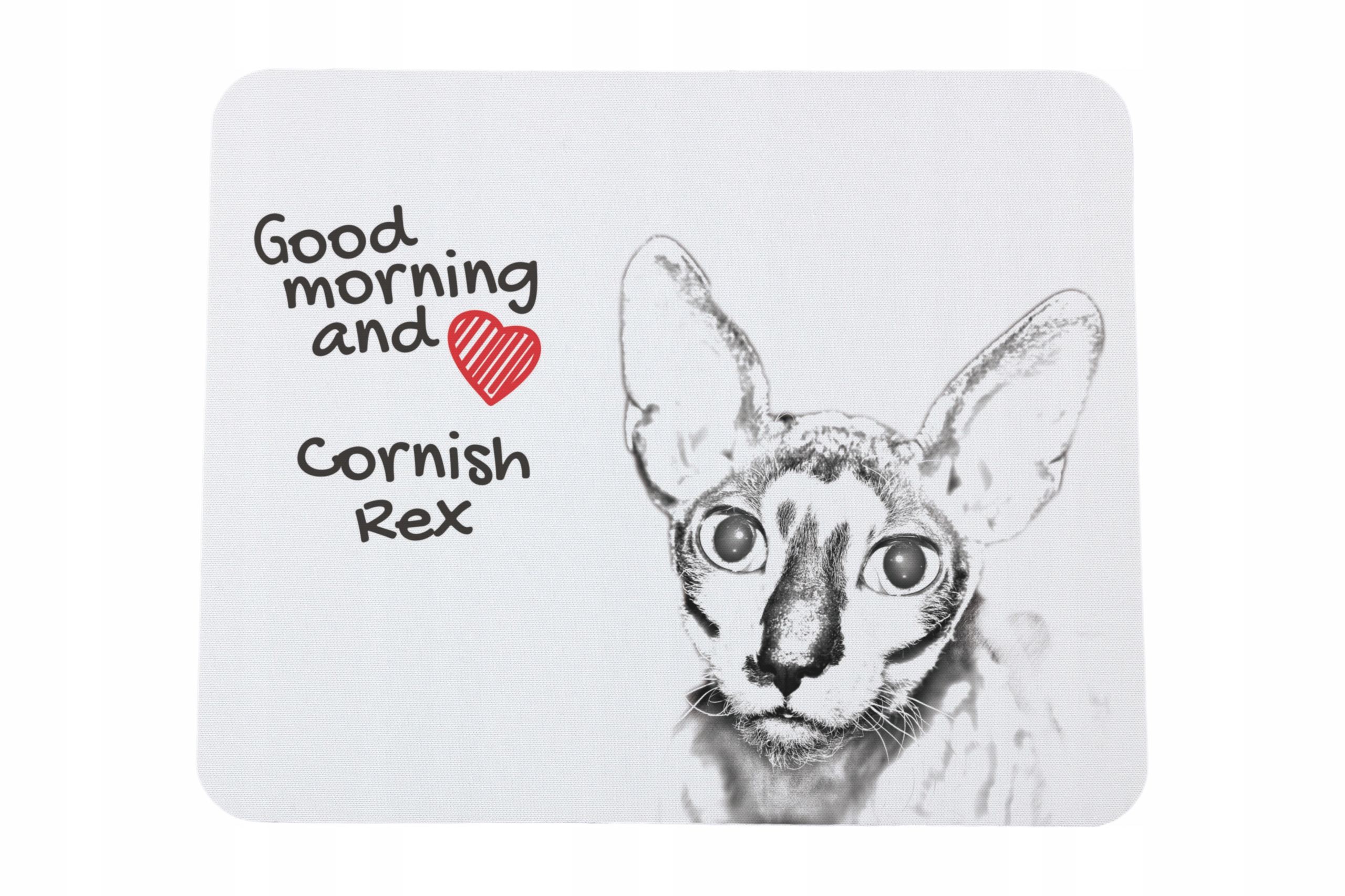 Cornish Rex podkładka pod myszkę z nadrukiem, personalizowana podkładka z