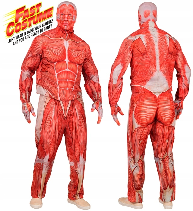 Kostým Kožený Měsíční Halloween Strašidelný Rychlý Kostým XL
