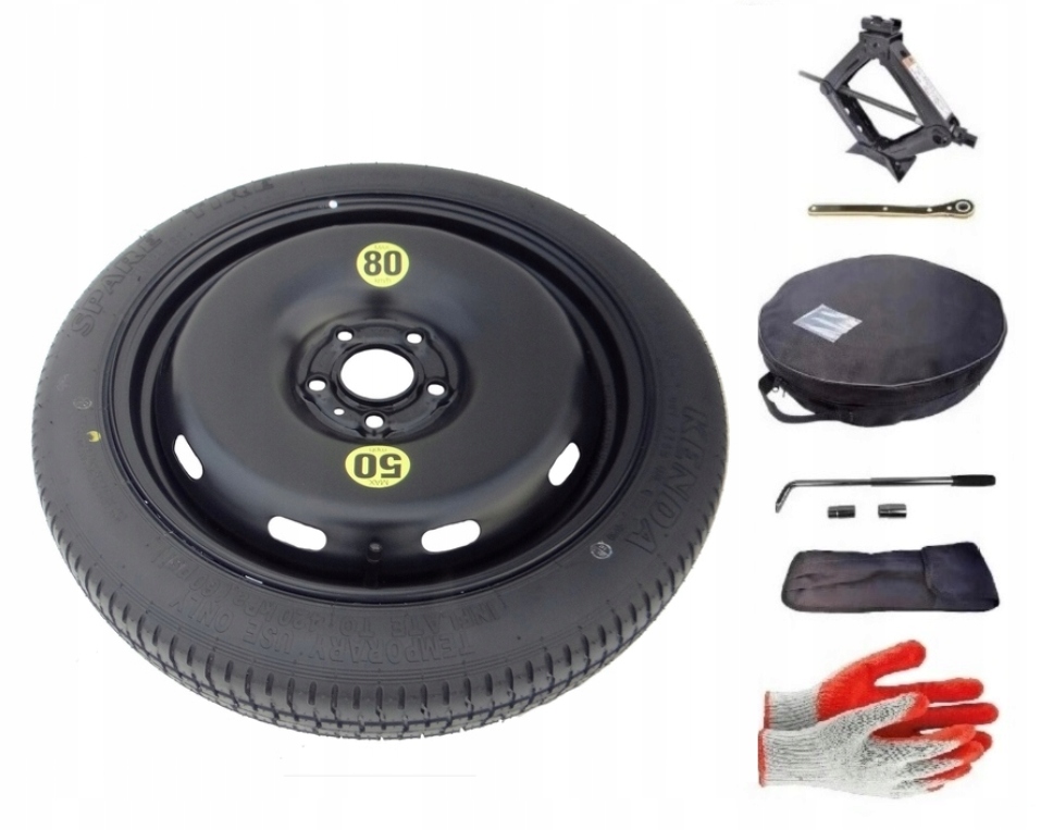 

Koło dojazdowe Bmw Seria 1 F40 125/70R17 Zestaw