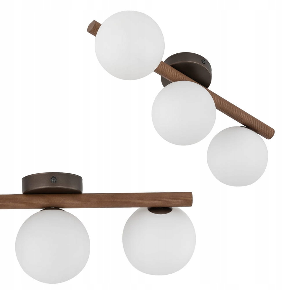 Stropní svítidlo s dřevěnou lištou Estera 3*G9 do obývacího pokoje Tk Lighting