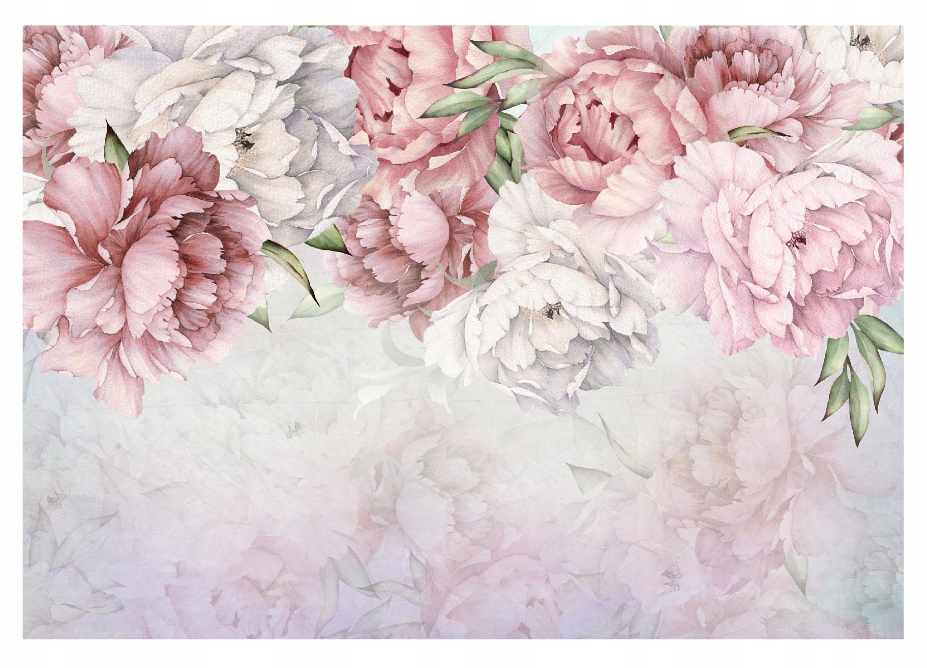 FOTOTAPETA W KWIATY DUŻE WISZĄCE PIWONIE SYPIALNIA TAPETA NA ŚCIANĘ 312x219