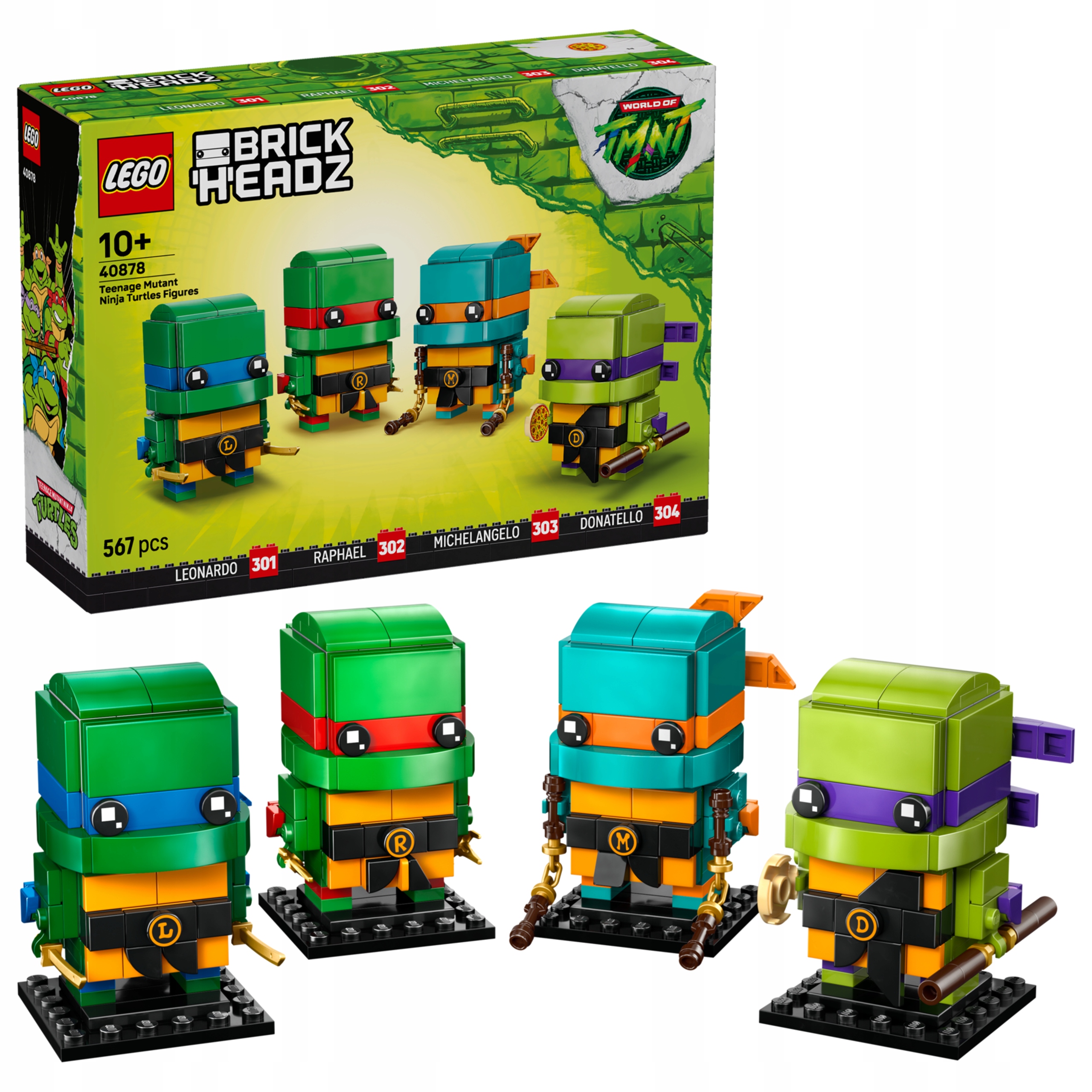 Lego BrickHeadz 40878 Teenage Mutant Ninja Turtles Figures