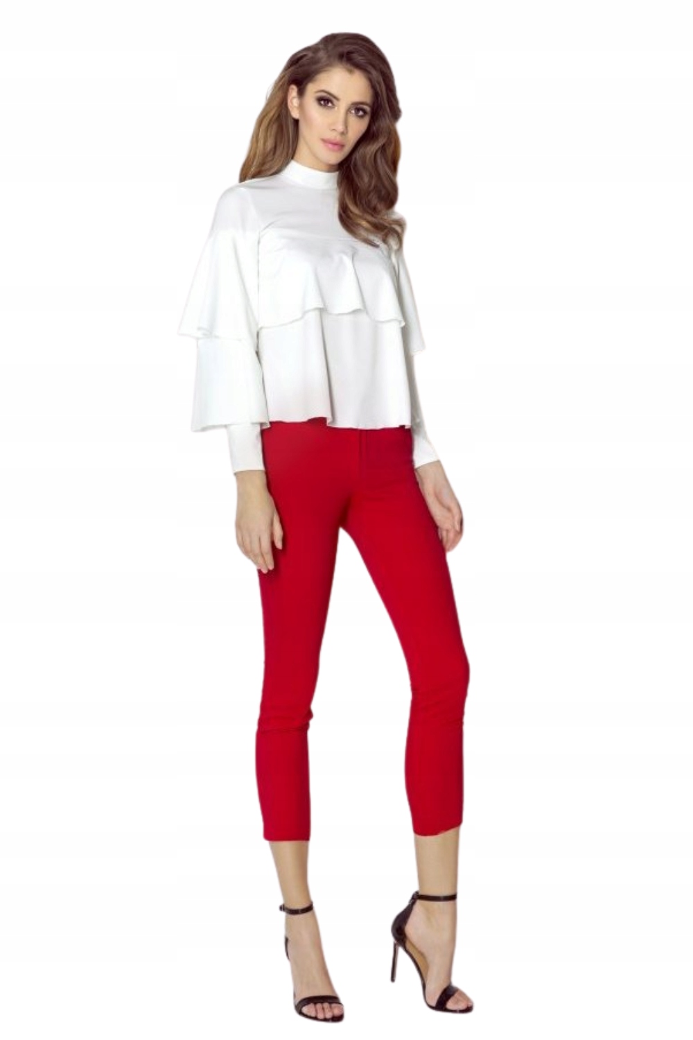 Smyslné Cigaretové Kapesníčky 7/8 Zoe, Červené, Velikost 38