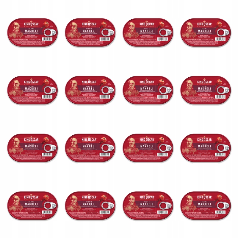 King Oscar Filety z makrely Chipotle v omáčce rajče. 160 g X16