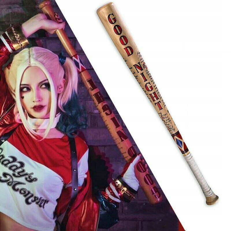 KIJ DREWNIANY BASEBALLOWY COSPLAY HARLEY QUINN Materiał drewno