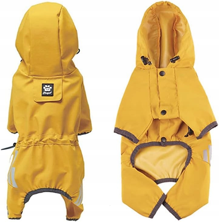 Levně Voděodolná pláštěnka pro psa, lehká, s odrazem, velikost S