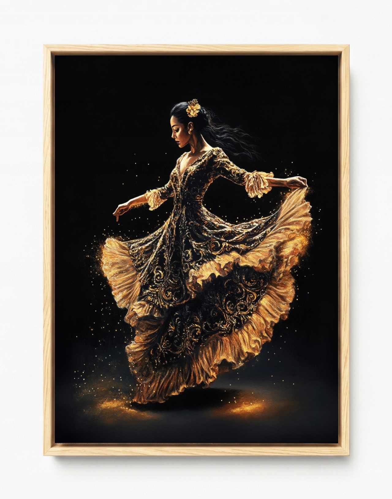 Obraz Rám American Box Žena Tanečnice Flamenco Vášeň Španělsko 60x80