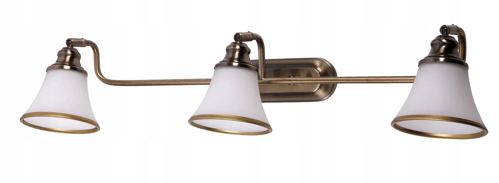 Trojnástenné vintage retro mosadzné nástenné svietidlo do spálne Rabalux