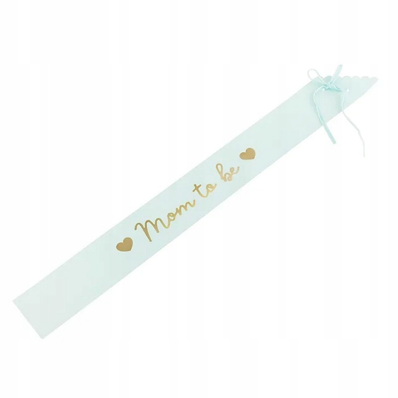 

Szarfa dla Mamy Baby Shower Mom to Be Błękitna