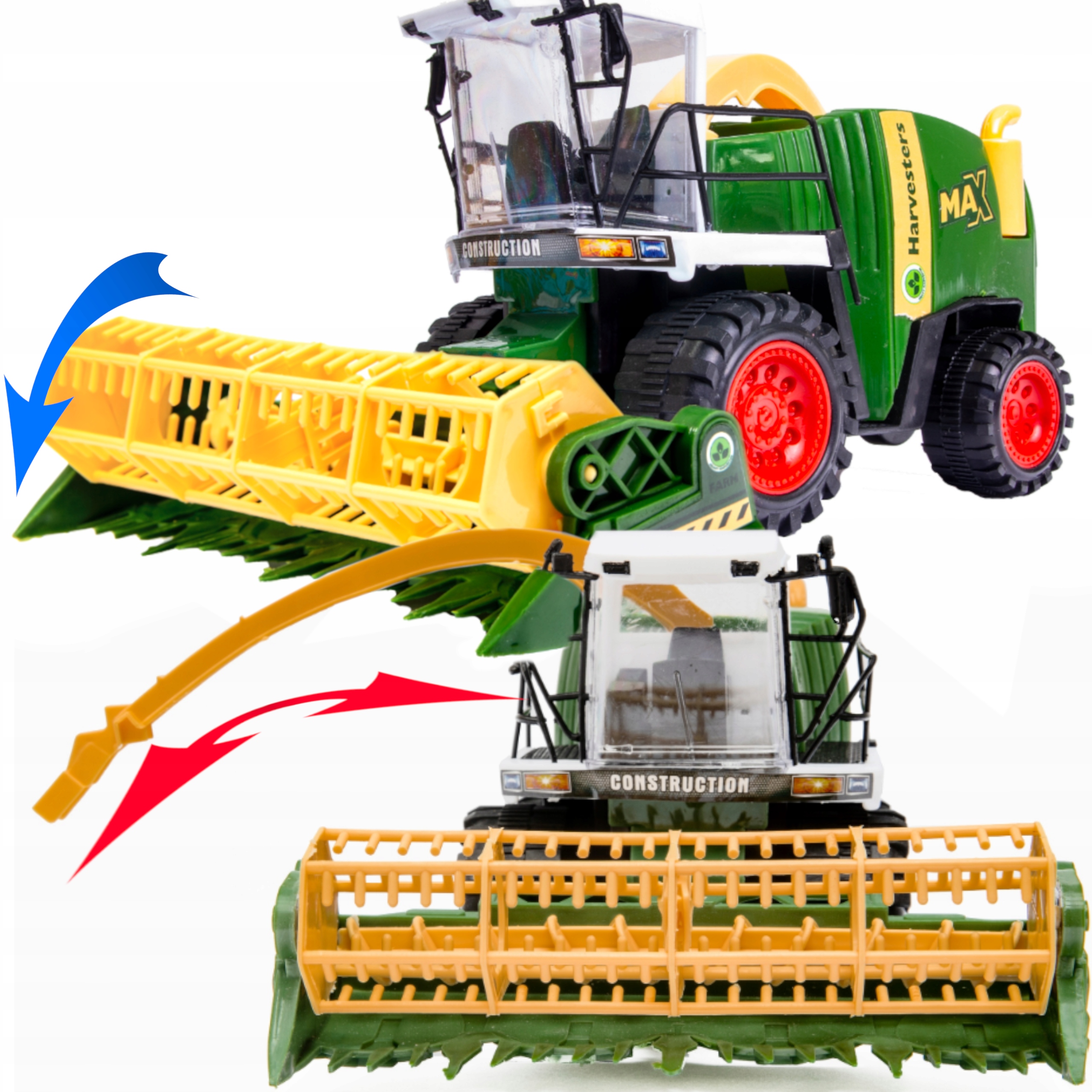 

Duży Kombajn Zbożowy Zabawka Traktor Napęd Bizon