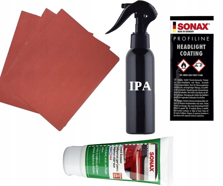 SONAX ZESTAW DO POLEROWANIA REFLEKTORÓW LAMP UV