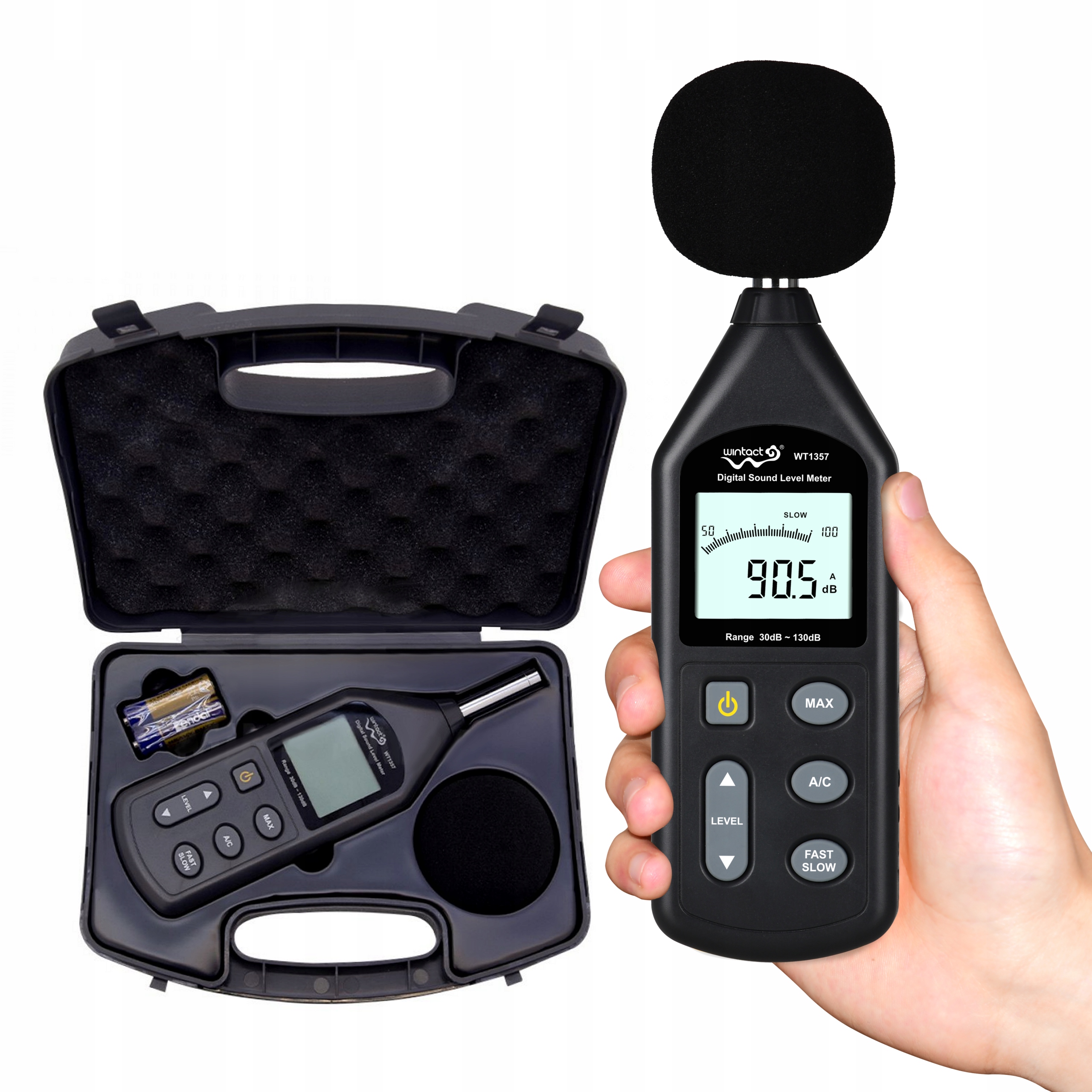 Decibeloměr, Sonometr, Měřič Intenzity Zvuku, Hluku, Hlasitosti