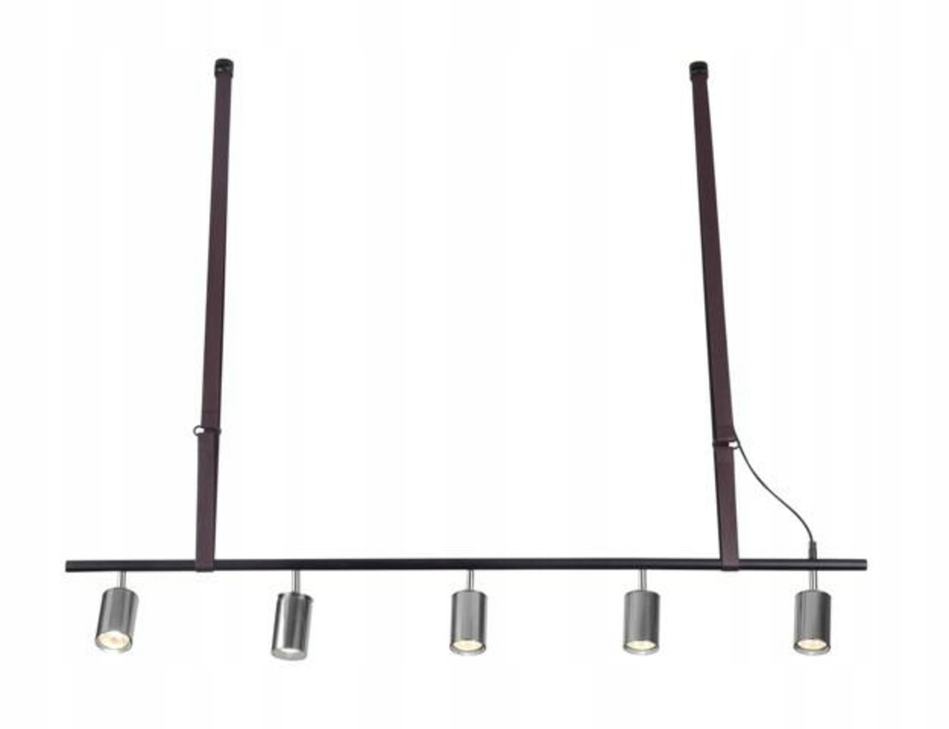 Závěsné svítidlo AZzardo Biram black/chrom AZ2638 GU10 5x33W IP20 120cm čer