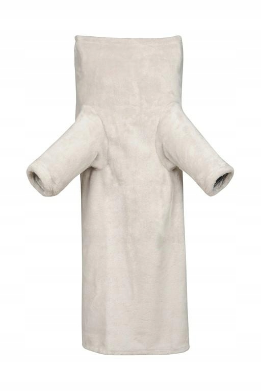 Deka s rukávy Tv 150x210 Kangoo šedá na čtení z mikrovlákna