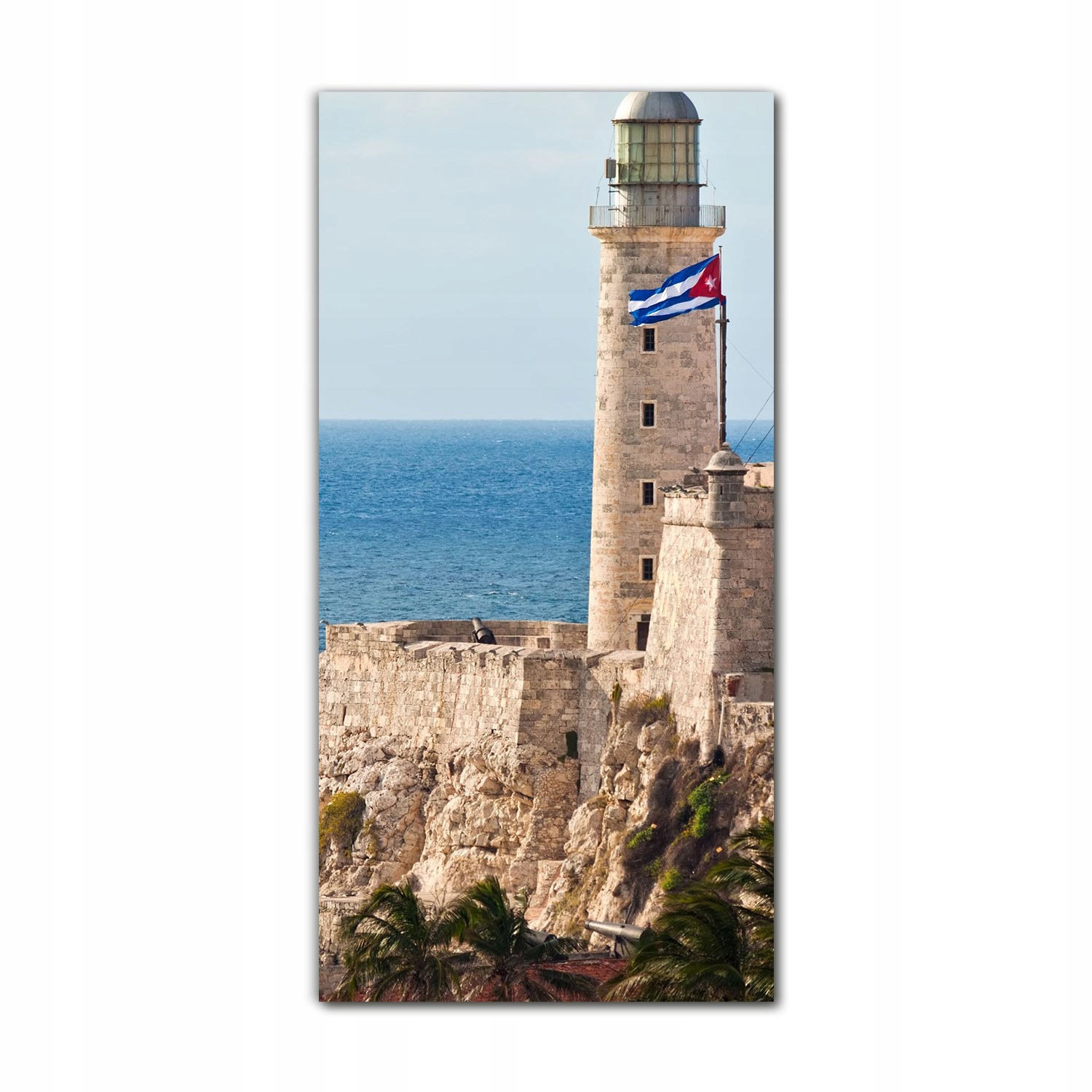 

Foto-obraz na szkle nowoczesny 70x140 Zamek morze