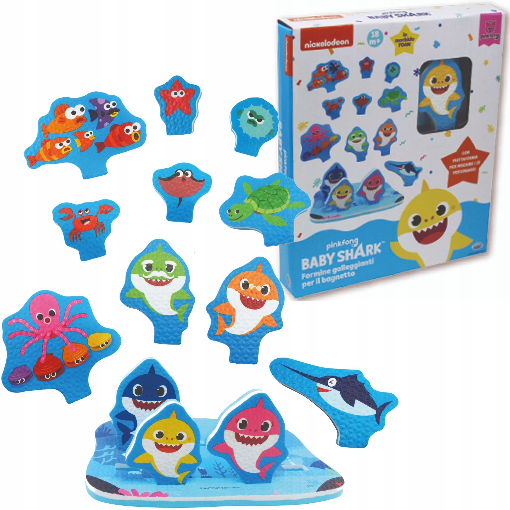 

Baby Shark Piankowe Figurki Do Kąpieli 13 Figurek