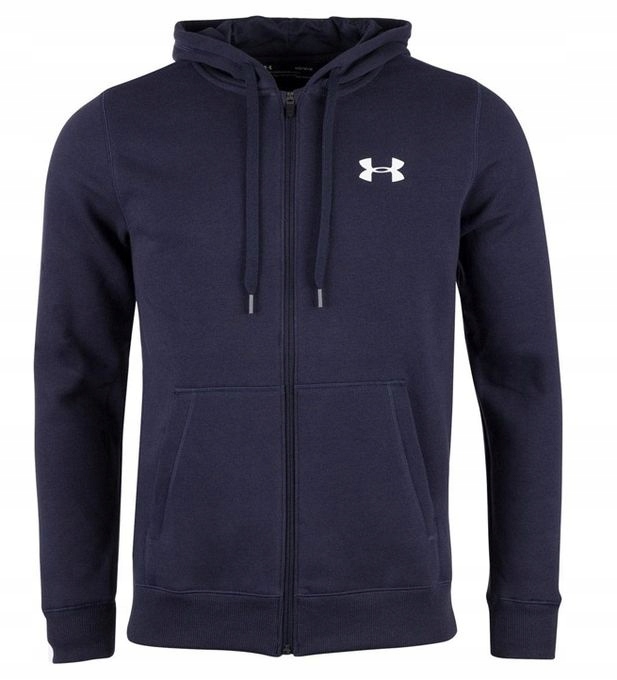 Mikina Under Armour Rival Fleece Fitted Full Zip Hoodie Pánská Tmavě Modrá S