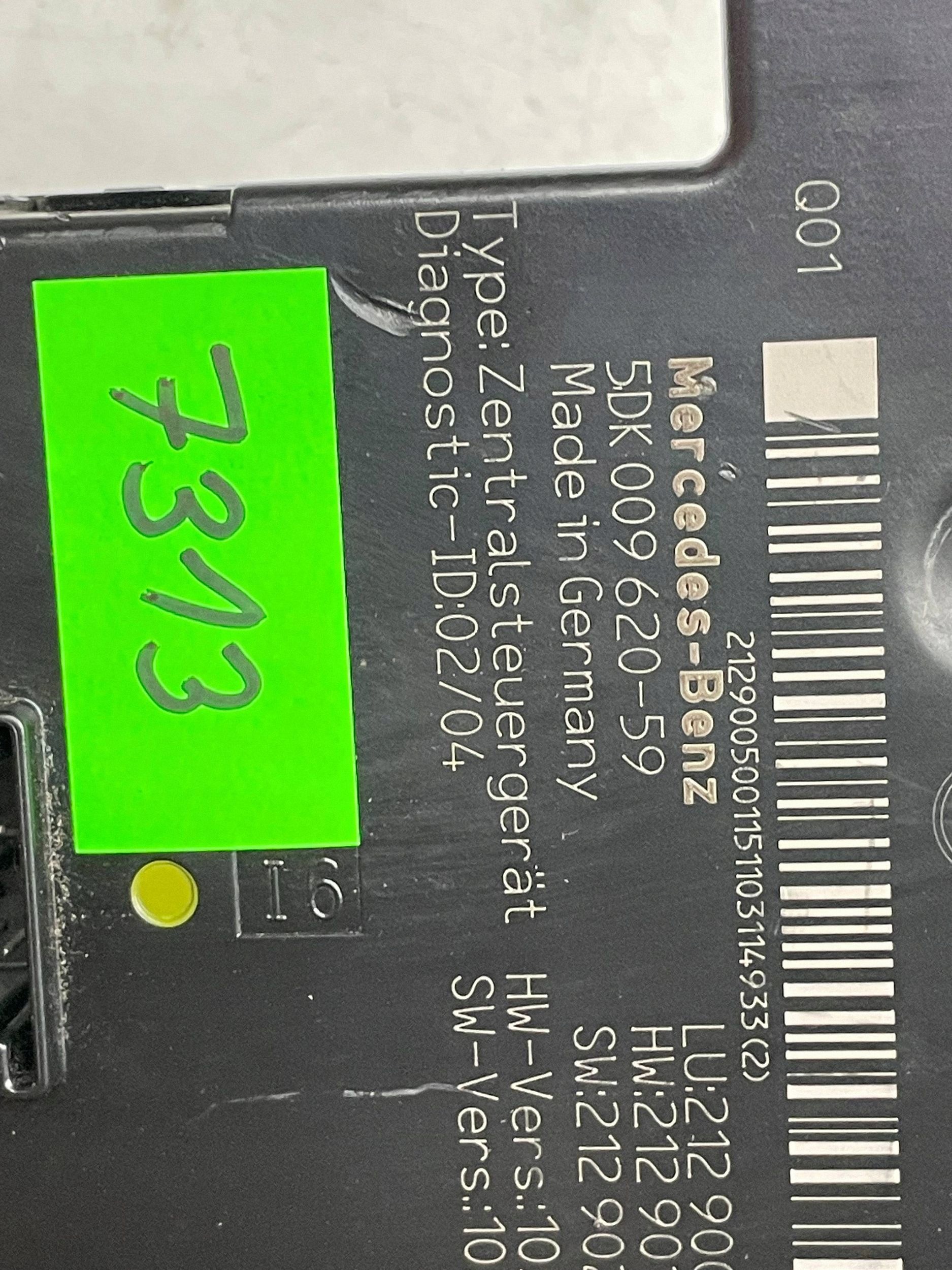 module control unit SAM MERCEDES E W212 5DK00962059 !J