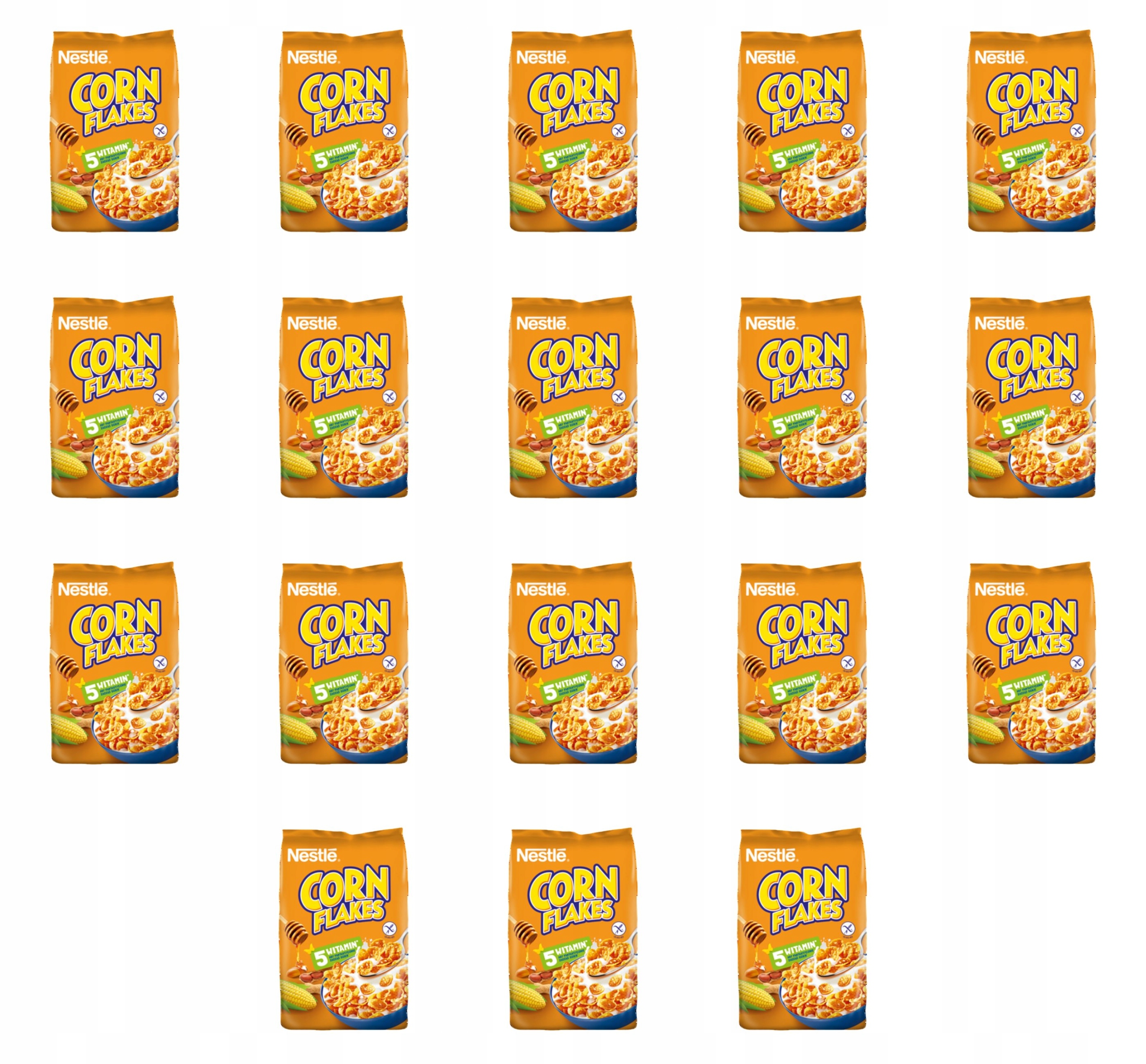 Nestle Corn Flakes med a ořechy 400 g X18