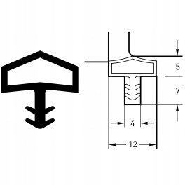 USZCZELKA DO DRZWI S 7292 BRĄZ DEVENTER Marka Deventer
