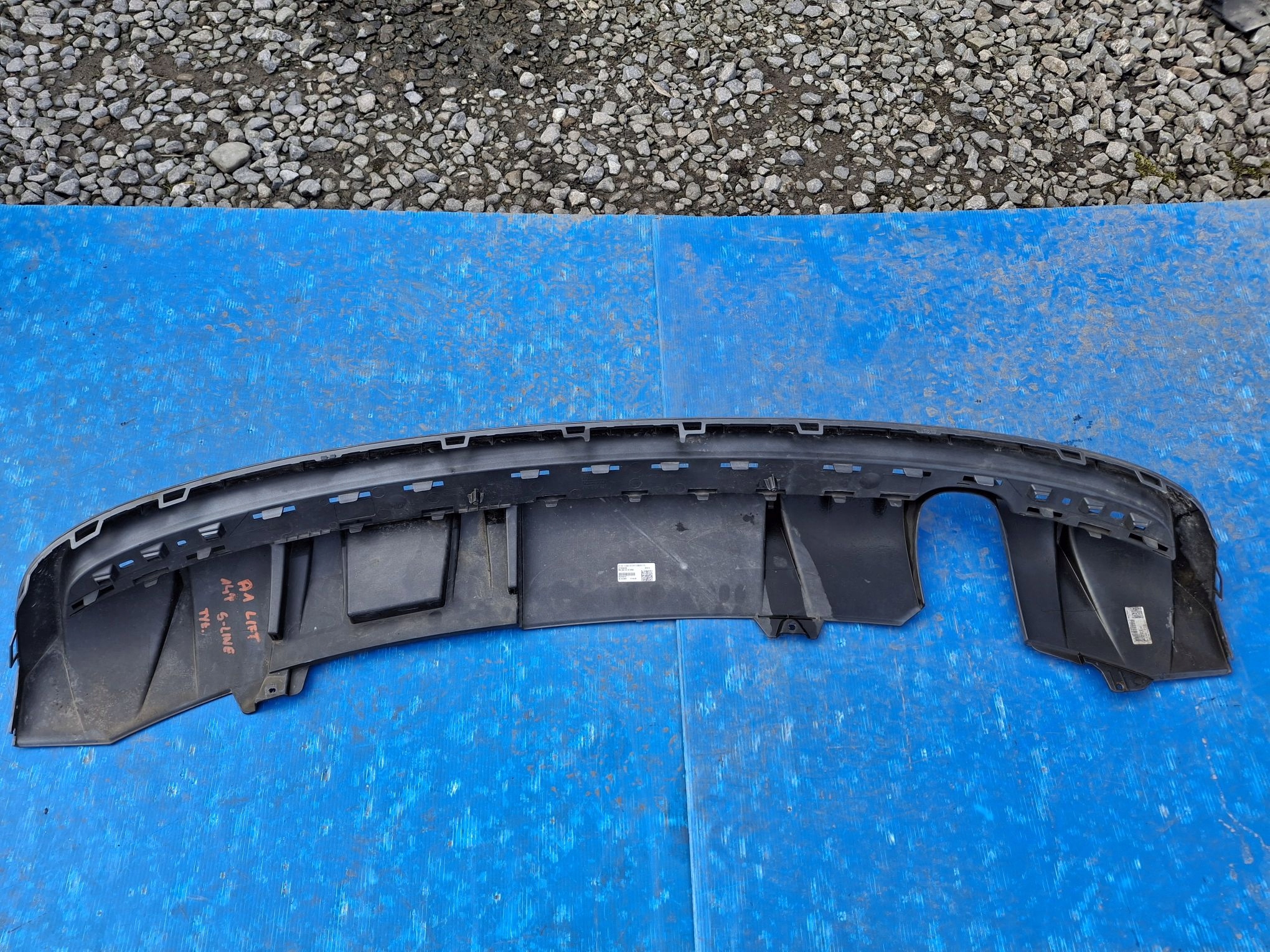 diffusore SPOILER accessori Paraurti posteriore AUDI A1 LIFT S-LINE 2014R->
