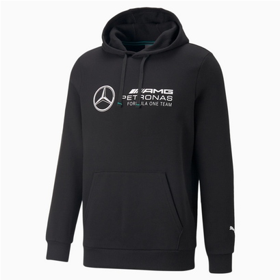 Sportovní mikina pánská Puma Mercedes 537313-01 černá r.XS kapuce klokanka