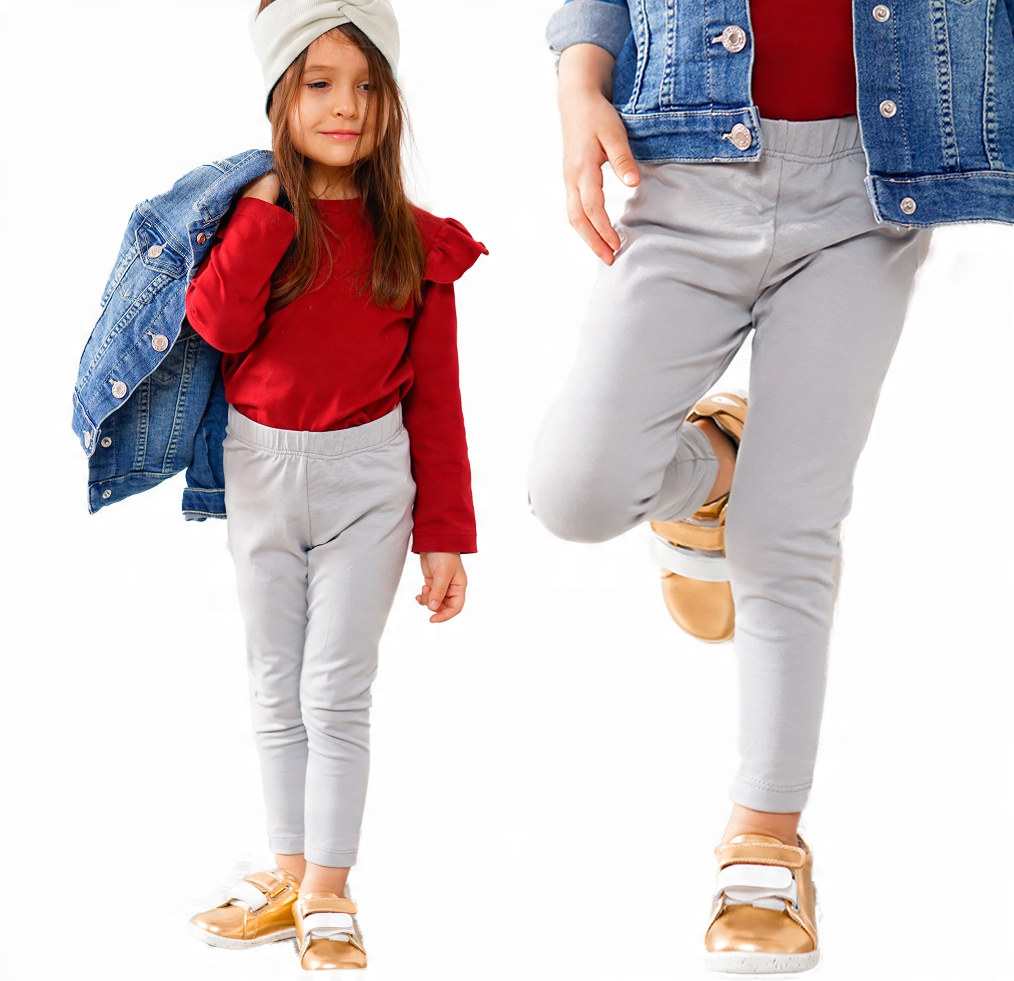 

Legginsy spodnie getry - 128 Szary - Baya