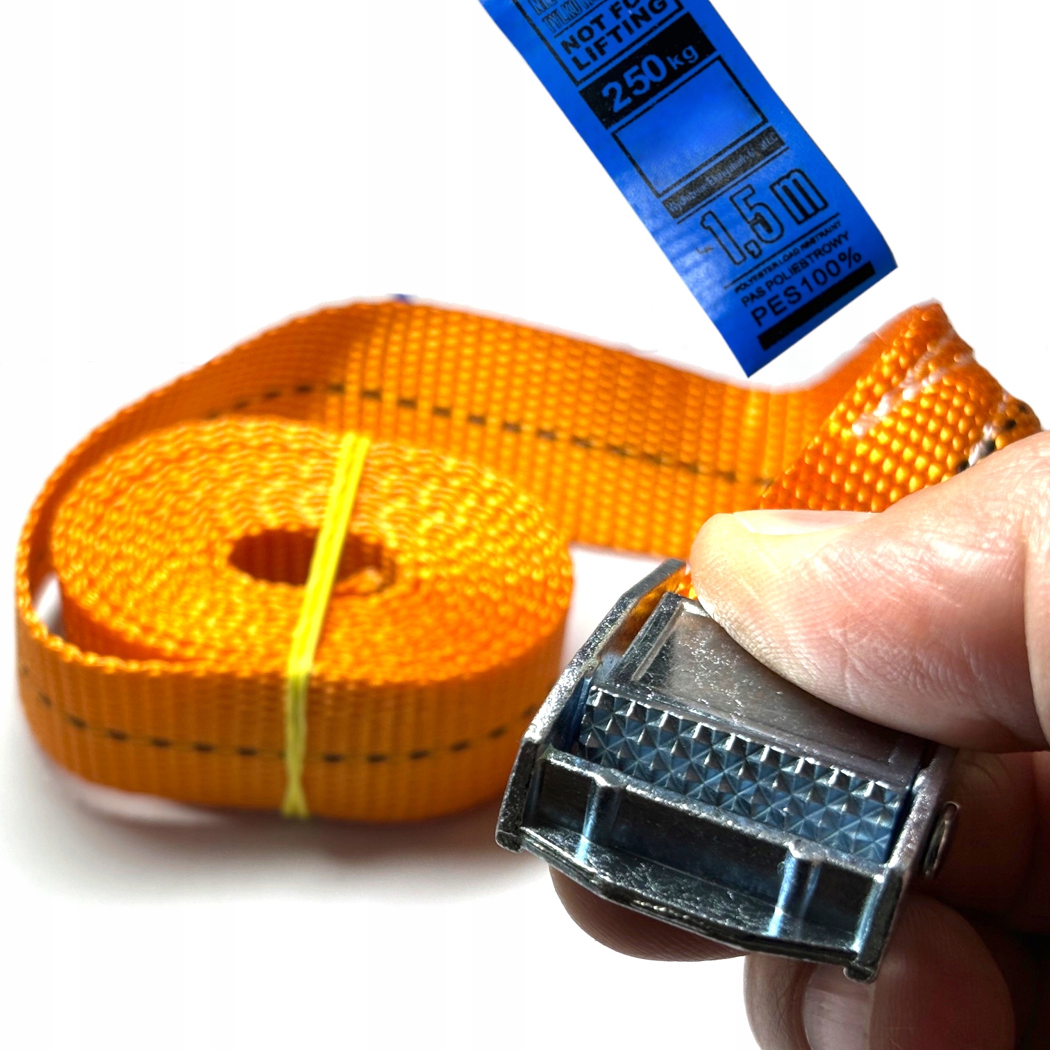 Pas Transportowy Samozaciskowy Z Klamrą 25mm 1,5m 250kg Pasy Transportowe