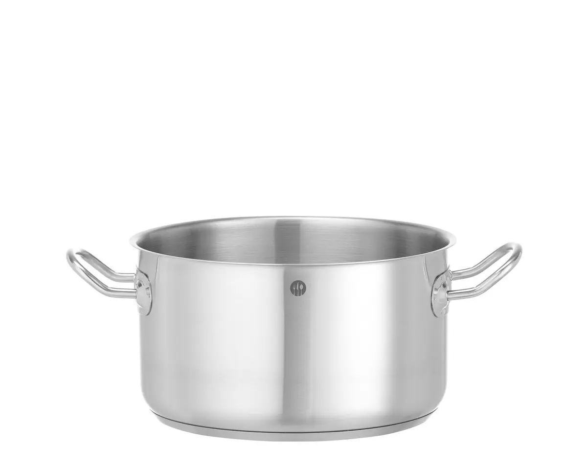 Hrnec bez poklice, Hendi, řada Kitchen Line, objem 6 l, průměr 240 x (výška) 135 mm