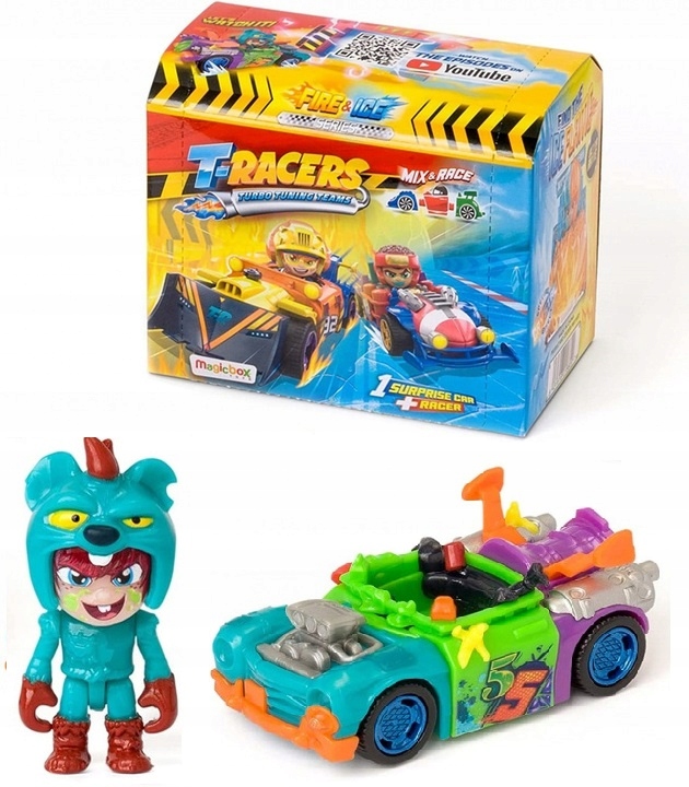 

T-Racers Fire Ice seria 3 Składane Auto Figurka