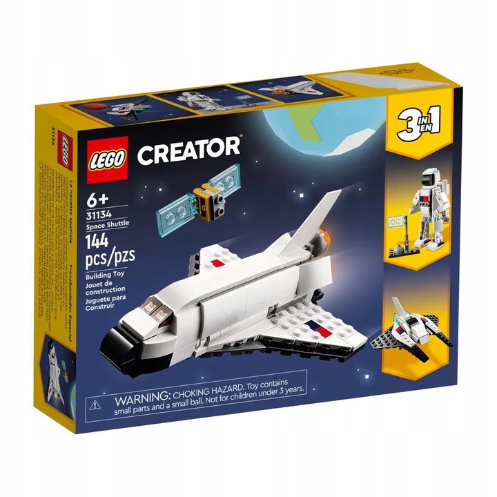 LEGO CREATOR 3w1 PROM KOSMICZNY STATEK ASTRONAUTA Certyfikaty, opinie, atesty CE