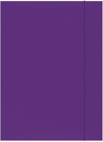 

Teczka na dokumenty z gumką A4 fioletowa 350g/m²