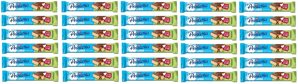 Levně 30 x 40 g Princessa Longa Ořechová Kartonová